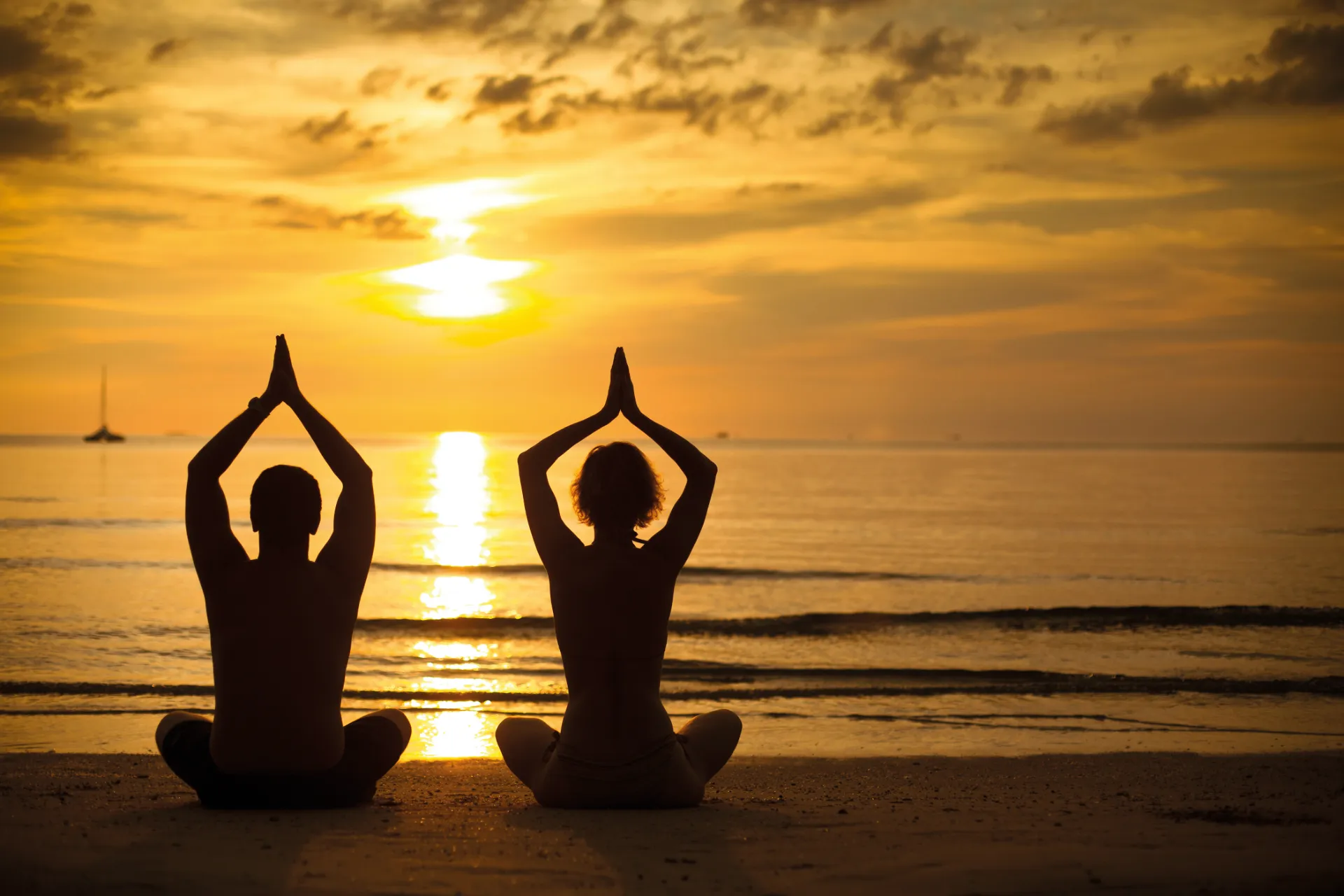 Yoga am Strand